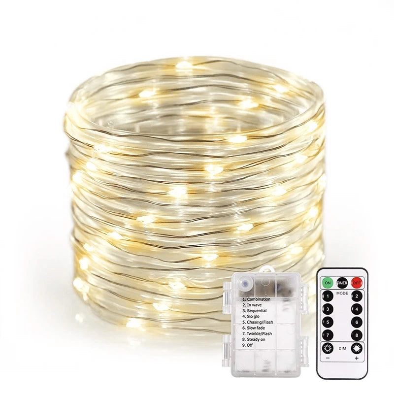 ruban lumineux led multicolore filé moderne télécommande adhésif noël anniversaire mariage fêtes années nouvelles