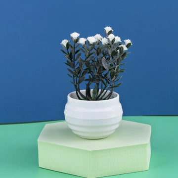 petite plante artificielle aloes pot blanc décoration moderne fleurs fausses vertes