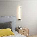 lampe murale moderne minimaliste noir réglable intensité ampoules led 65cm 85cm