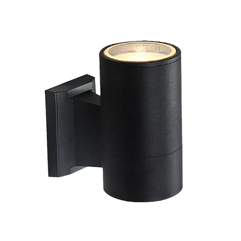 applique murale led moderne noir gris haute luminosité étanche up down projecteur jardin verre