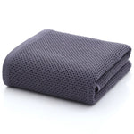 serviettes coton rapides séchage moderne beige rouge gris maille opaqueness