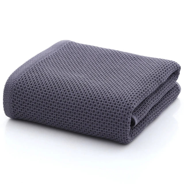 serviettes coton rapides séchage moderne beige rouge gris maille opaqueness