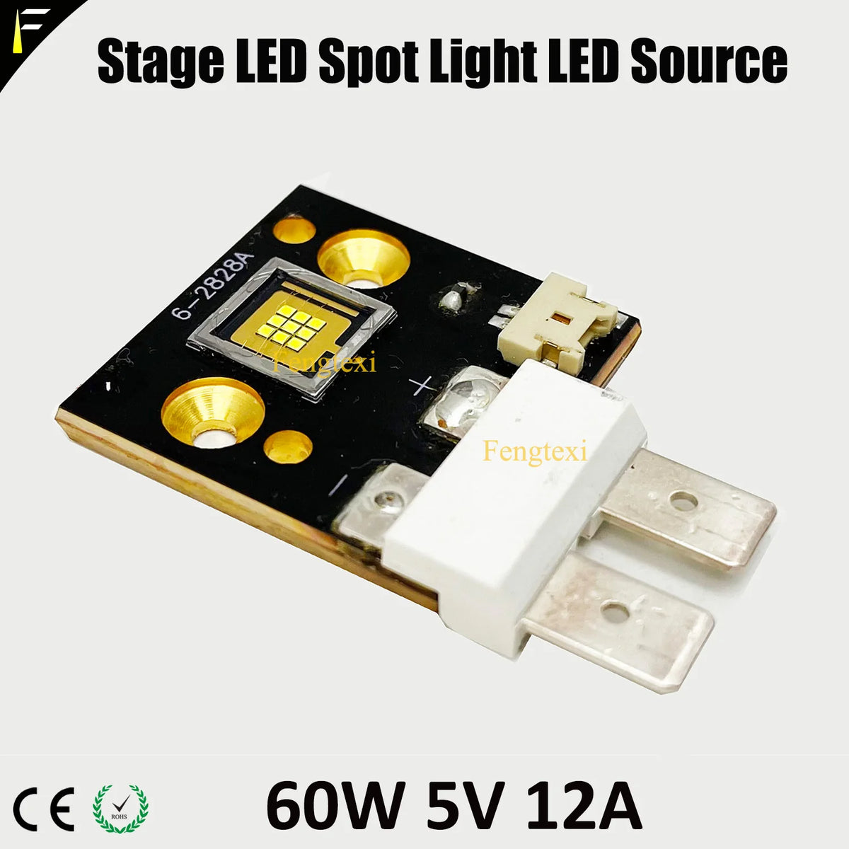 projecteur scène led 60w 90w gobo haute luminosité noir doré techno