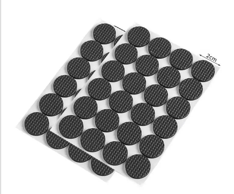 protecteurs meubles adhésifs mousse eva noir tissu petits points pratique utilitaire 12pcs rond 30pcs