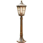 lampe sol vintage métal bronze noir led ip65 extérieure classique