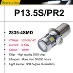 ampoule led p13.5s 12v 500lm argenté moderne lampe poche torche projecteur remplacem