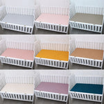 drap housse berceau coton rose clair beige vert foncé gris marron jaune violet rayures