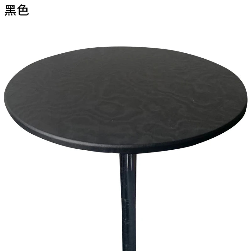nappe table ronde moderne imperméable polyester couleur blanc jaune marron noir