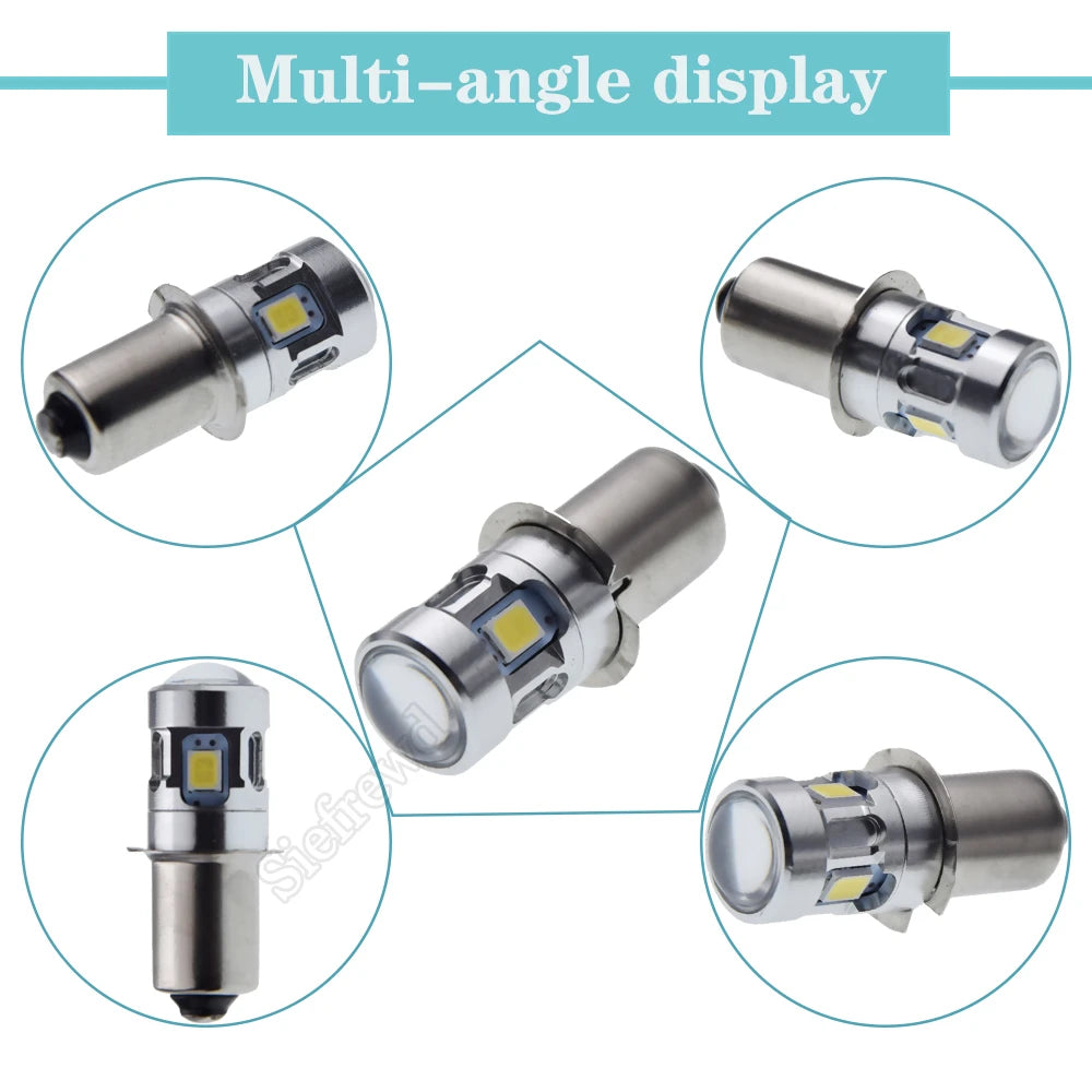 ampoule led p13.5s 12v 500lm argenté moderne lampe poche torche projecteur remplacem