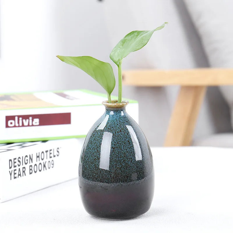 vases céramique modernes dégradé couleurs effet craquelé opacité totale artisanal résistant corrosion petits pots