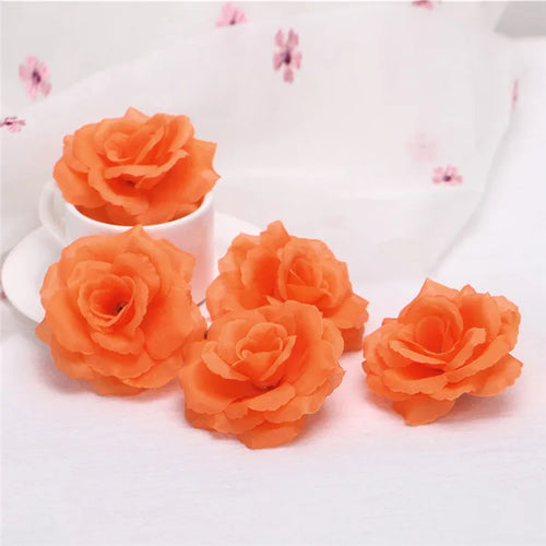 fleurs artificielles roses multicolores tiges métalliques décoration mariage bouquet fête maison intérieur