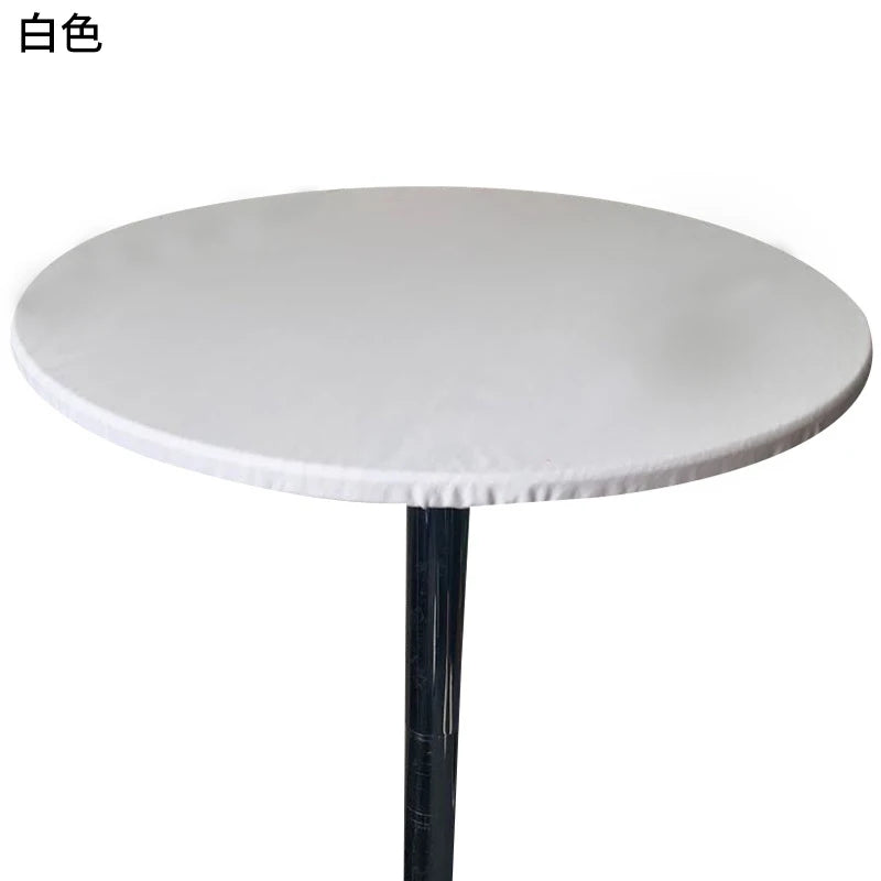 nappe table ronde moderne imperméable polyester couleur blanc jaune marron noir