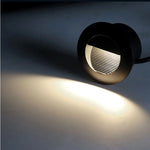 lampe sol moderne led noir blanc rayures horizontales ip55 aluminium 1w 5w