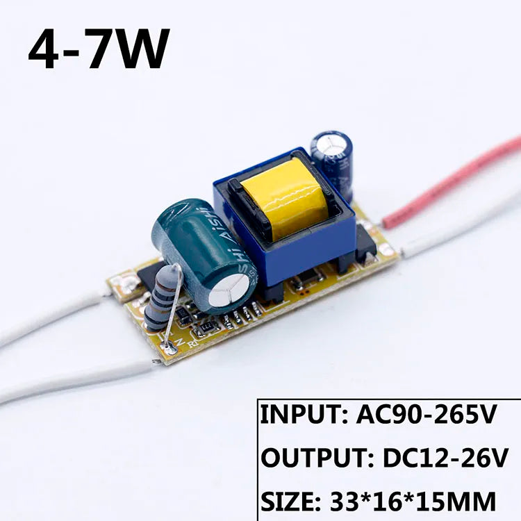 transformateur alimentation led secteur dc basse tension adaptateur éclairage électronique circuit imprimé robuste