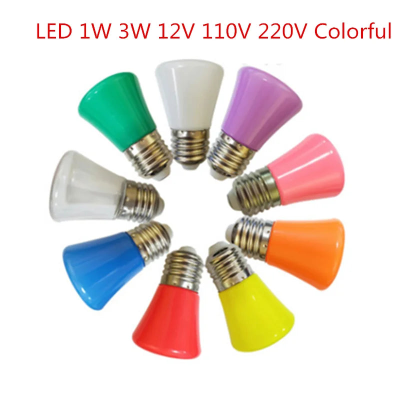 ampoule led couleur e27 décoration intérieur fête noël rouge bleu vert rose blanc chaud