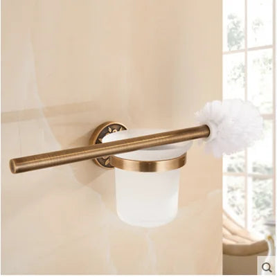 ensemble quincailleries bain bronze ornements floraux classique porte serviettes crochets fixations murales