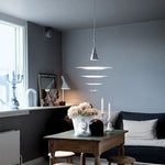 suspension lumineuse blanc moderne acrylique nordique opaque salon chambre