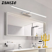 miroir luminaire led moderne minimaliste salle bain blanc noir porte armoire