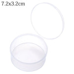 boîtes rondes transparentes réutilisables boites rangement petites bijoux modernes pratiques