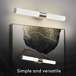 lampe miroir led blanche rectangulaire moderne salle bain chambre éclairage mural