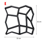 moule pavés hexagonaux moderne noir géométrique pratique réutilisable guide d'utilisation
