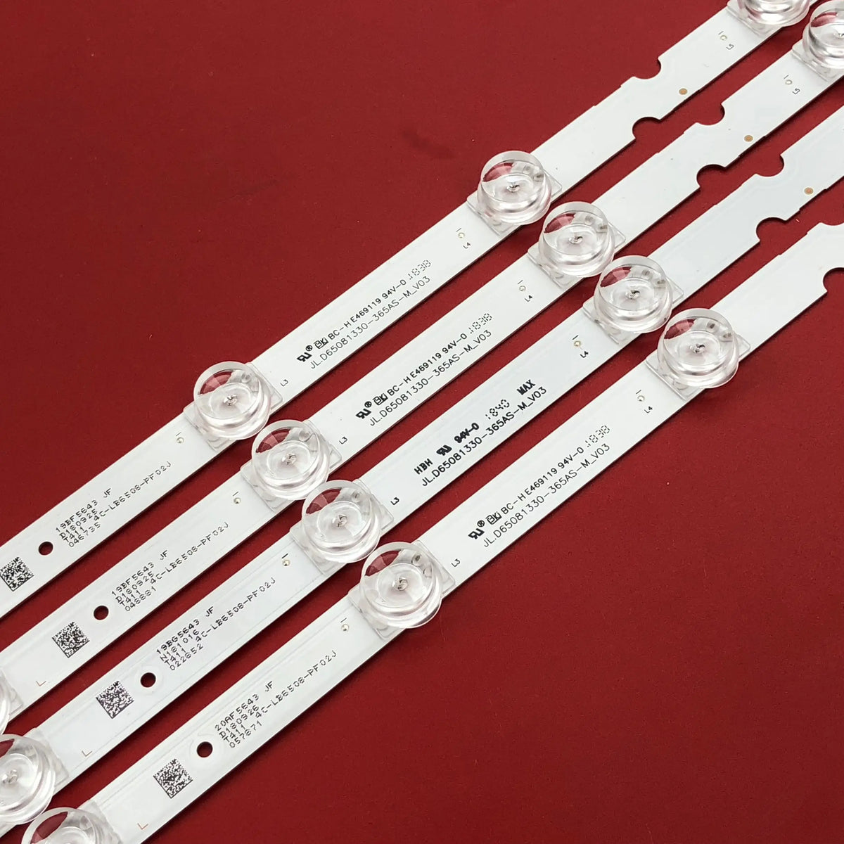 bande led blanc transparent moderne 615mm clips connecteurs éclairage industriel led backlight