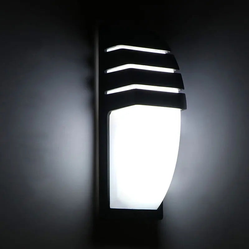applique murale moderne noir lumière chaude autonome minimaliste éclairage ledintérieurextérieurhydrofuge