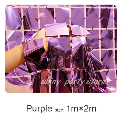 rideau pluie décoratif brillant mariage fête anniversaire fond photo murale couleur or