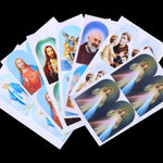 autocollants religieux saints anges bleu rouge blanc doré noir adhésifs décoration église craft stickers