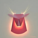 applique murale moderne forme cerf doré luminaire décoration chambre couloir salle manger led blanc