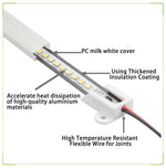 barre led transparente 6w blanc froid 180deg angle faisceau moderne 30cm 40cm 50cm