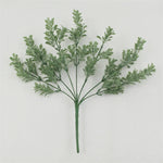 Bouquet artificiel feuilles rondes vert gris décoration intérieure salon jardin naturel rustique decoration cadeau