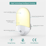 veilleuse souris blanc mat moderne auto allumage capteur photoélectrique adhésif led nuit chambre enfant