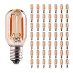 ampoules led filament vintage e12 e14 transparentes dorées 220v 25000h 2200k