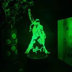 lampe led freddie mercury silhouette couleur violet bleu vert jaune rouge blanche transparente moderne