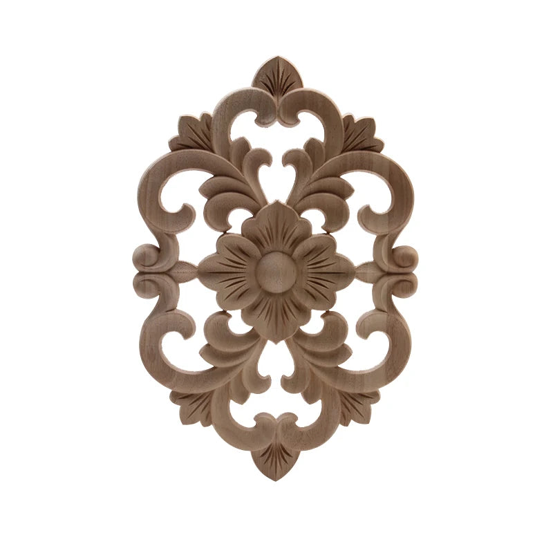 décorations murales bois ornements floraux baroque marron clairintage floral meubles parents armoires