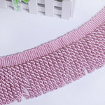 ruban frisé or rose argent vert clair franges torsadées classique polyester écologique