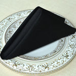 serviettes coton polyester 46x46cm classiques unies orange gris rose blanc marron rouge
