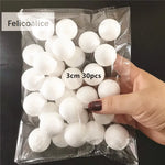 boules polystyrène blanc simples décorations fêtes mariage bricolage artisanat rondes lisses opaques variées tailles