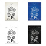 Schémas brevetés du vélo de C.D. Rice, dévoilant les détails techniques et mécaniques de la conception de cette bicyclette.