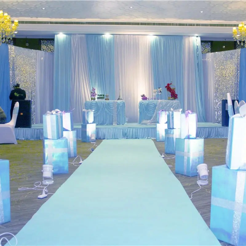 tapis cérémonie blanc uni classique décoration mariage allée fête blanc