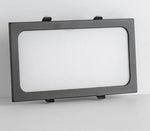 plaque led moderne noir blanc 12w 18w 24w clips métalliques opacité 10x20cm