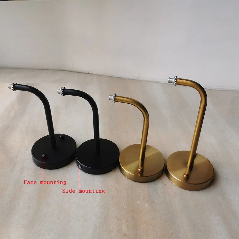 supports muraux modernes minimalistes noirs or lisses mat accessoires vis fixation