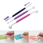 pinceaux outils modelage pâte modeler pâtisserie décoration gâteau plastique couleur assortie