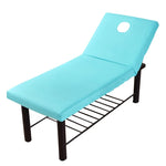 lit massage pliable moderne pieds solides coussin amovible couleur rose blanc gris clair marron