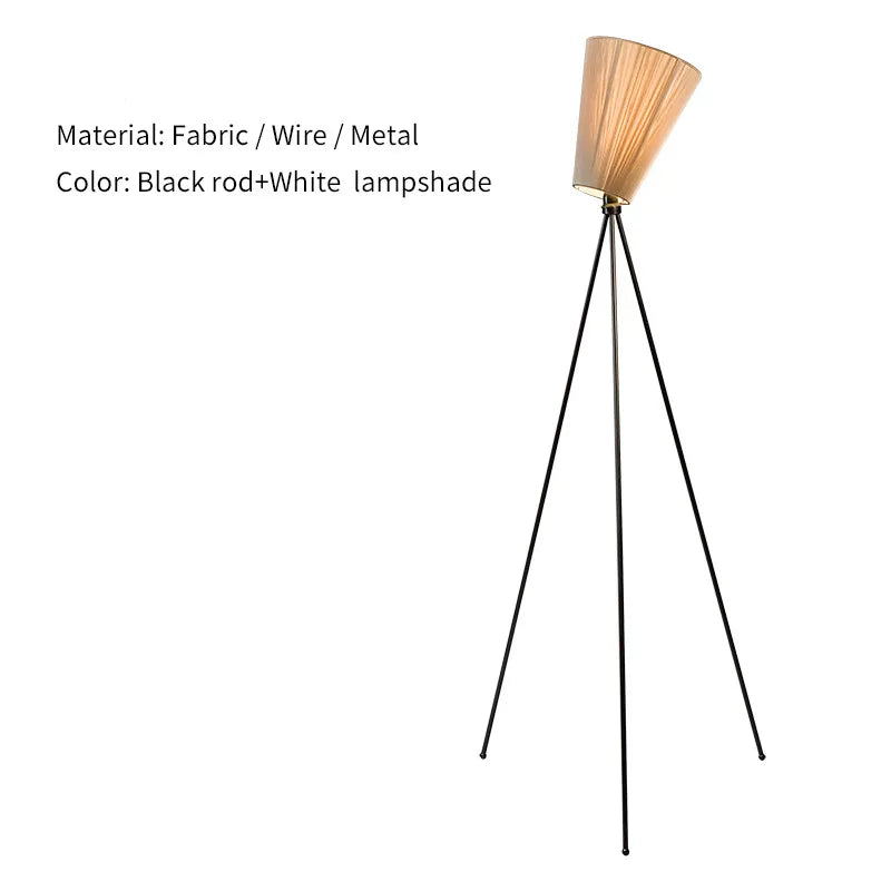 lampe sol bois moderne noir conique mat haut bas toucher interrupteur led 165cm