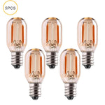 ampoules led filament vintage e12 e14 transparentes dorées 220v 25000h 2200k