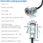 projecteur led argenté moderne ip67 encastrable extérieur 12v cble 36cm opaque minimaliste