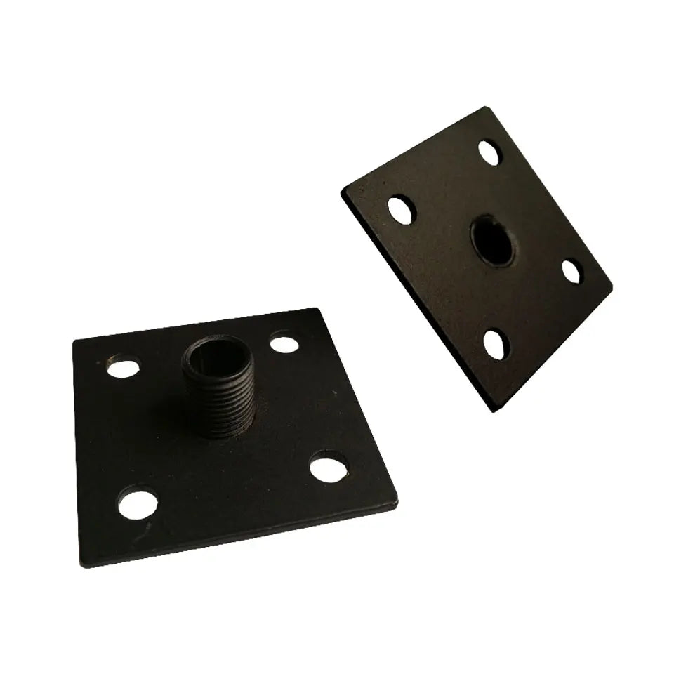support lampe industrielle noir fixations plat lisse led adaptable table