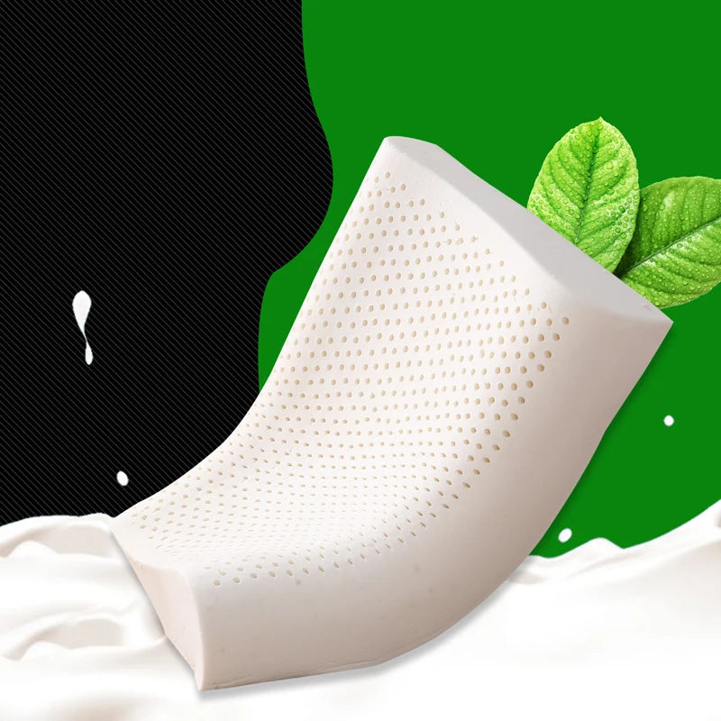 oreiller cervical ergonomique latex naturel mousse mémoire forme contemporain